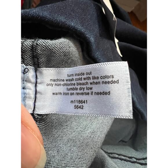 NWT Lane Bryant Women's Pull-On High-Rise Sateen Jegging Jeans Navy Blue Size 28 - Picture 11 of 13